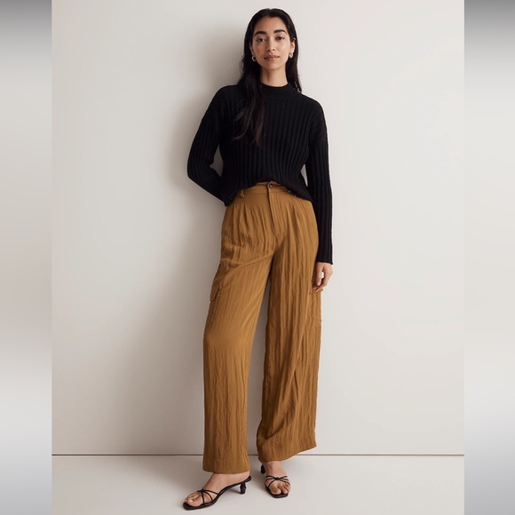 MWT Madewell The Harlow Wide-Leg Cargo Pant - Size 0 - Picture 1 of 9
